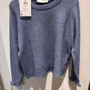 Select Femme Blue Crew Neck Sweater